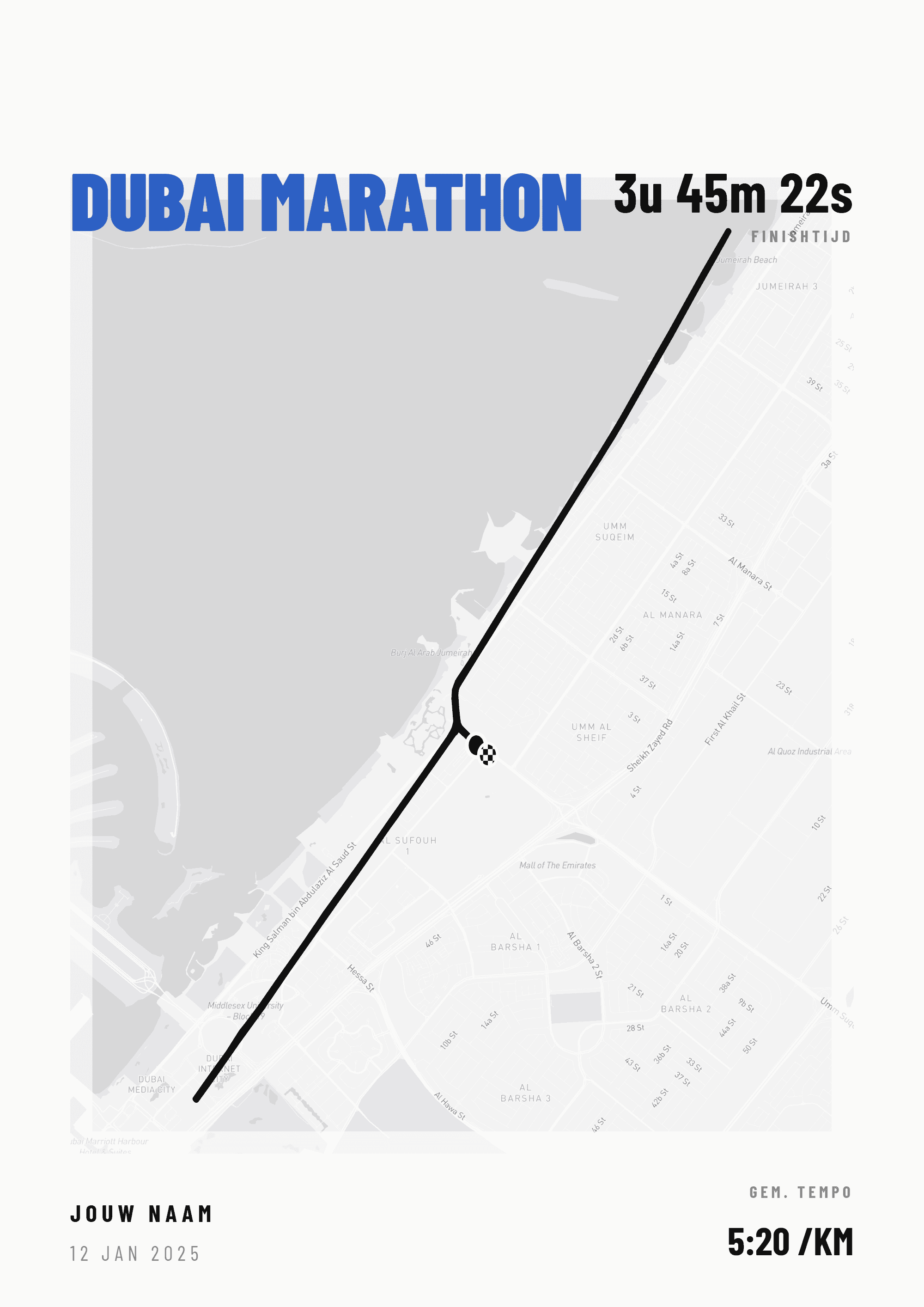 Voorbeeldposter Dubai Marathon